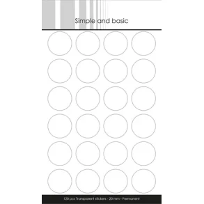 Simple and basic Transparent sticker - Permanent SBA652 