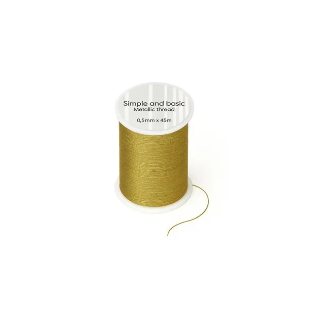 Simple and basic Metallic Thread "Gold" SBA655