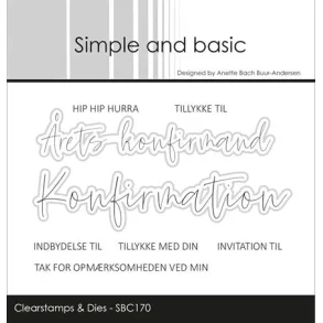 Simple and basic Clearstamp + Dies 