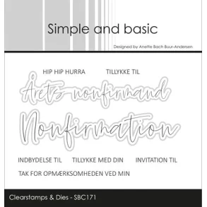 Simple and basic Clearstamp + Dies 