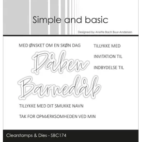 Simple and basic Clearstamp + Dies 