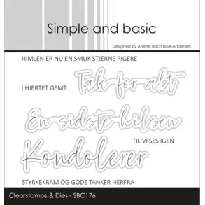 Simple and basic Clearstamp + Dies 