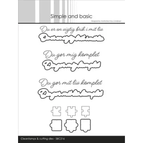 Simple and basic Clearstamp & dies 