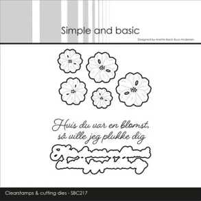 Simple and basic Clearstamp & dies 