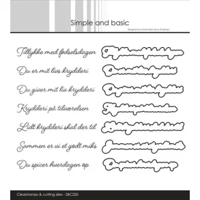 Simple and basic Clearstamp & dies 