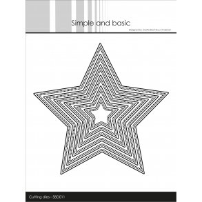Simple and Basic - SBD011 - Double Pierced Star