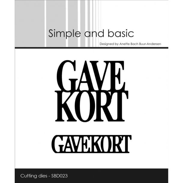 Simple and Basic - SBD023 - Gavekort