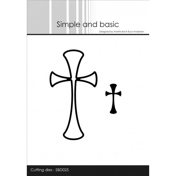 Simple and Basic - SBD025 - Set off cross - open