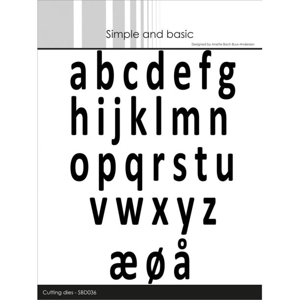 Simple and Basic - SBD036 - Alphabet - small letters