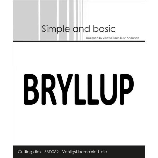 Simple and Basic - SBD062 - Bryllup