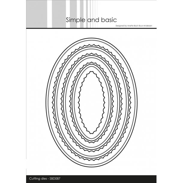 Simple and Basic - SBD087 - Inner Scallop Oval