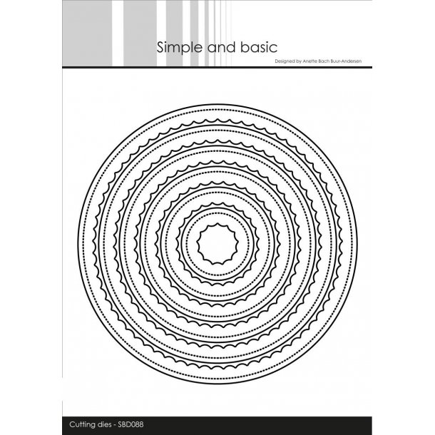 Simple and Basic - SBD088 - Inner Scallop Circle