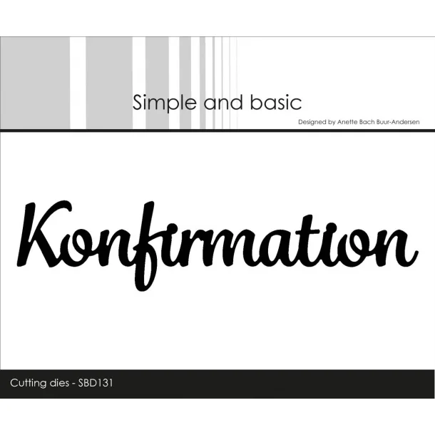 Simple and Basic - SBD131 - Konfirmation