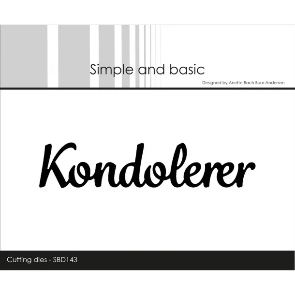 Simple and Basic - SBD143 - Kondolerer