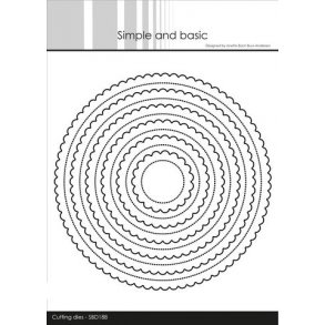 Simple and Basic - SBD188 - Small Pierced Scalloped round