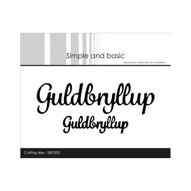 Simple and Basic - SBD203 - Guldbryllup