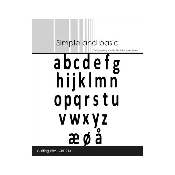 Simple and Basic - SBD214 - Mini Alphabet - Lower Case