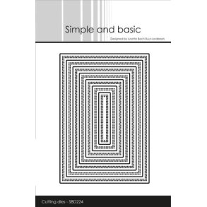 Simple and Basic - SBD224 - Double Pierced - A7 Rectangle