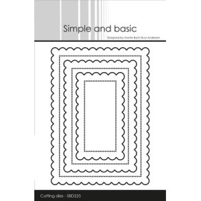 Simple and Basic - SBD225 - Small Scallop - A7 Rectangle