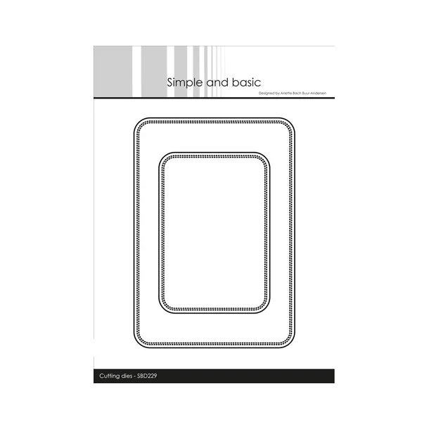 Simple and Basic - SBD229 - "Double Pierced - Rounded Rectangles A6 &amp; A7"