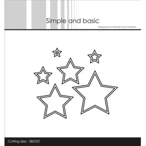 Simple and Basic - SBD231 - Outline stars