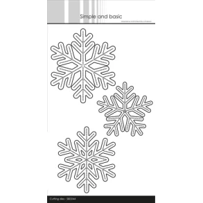 Simple and Basic - SBD244 - XL Snowflakes