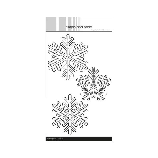 Simple and Basic - SBD244 - XL Snowflakes