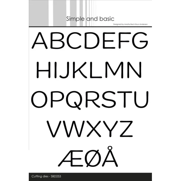 Simple and Basic - SBD253 Funky Alphabet - Big Letters