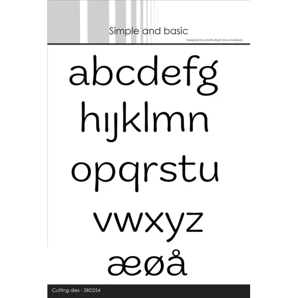 Simple and Basic - SBD254 Funky Alphabet - Small Letters