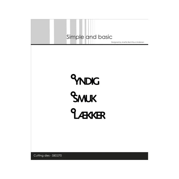 Simple and Basic - SBD270  "Texts w/Hanger - Danske tekster #5