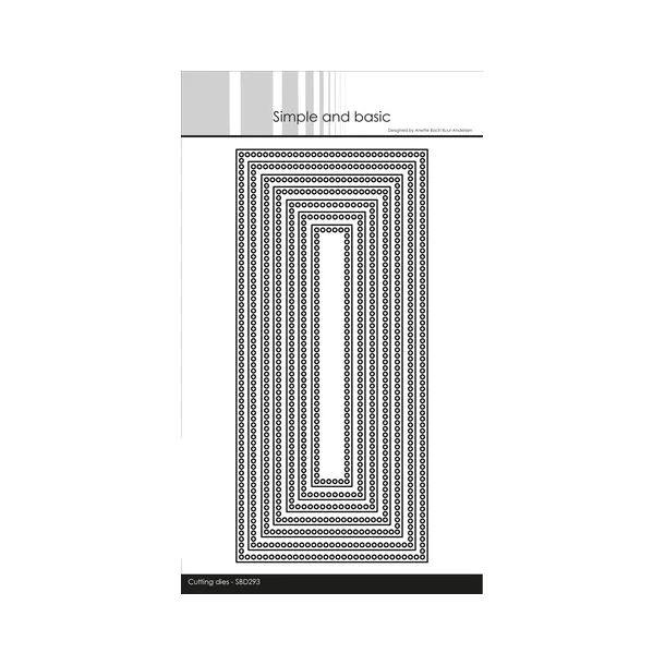 Simple and Basic - SBD293  Circle Edges - Slimcard