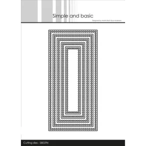 Simple and Basic - SBD294  Circle Edges - Mini Slimcard