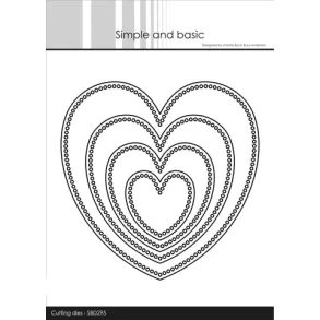 Simple and Basic - SBD295  Circle Edges - Heart