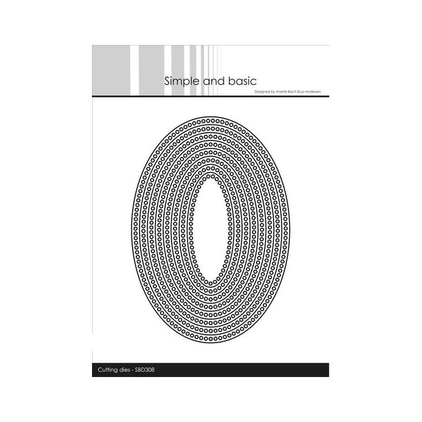 Simple and Basic - "Circle Edges - Oval" SBD308