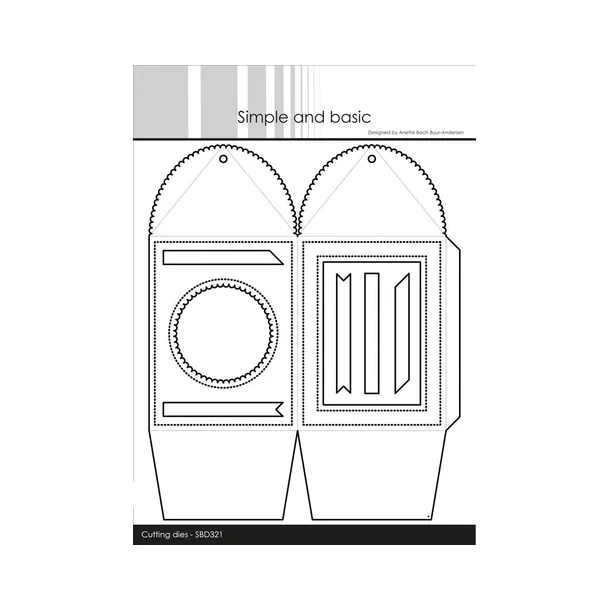 Simple and Basic die "Scalloped Giftbox - High" SBD321 