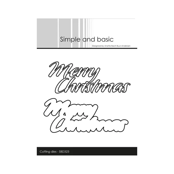 Simple and Basic die "Merry Christmas" SBD323