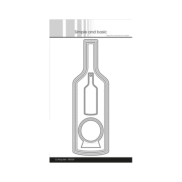 Simple and Basic die "Wine Bottle Tag" SBD331 