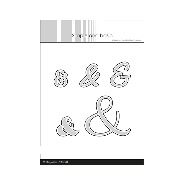 Simple and Basic die " Ampersand outline for SBC161 " SBD340  