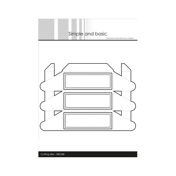 Simple and Basic die "Oblong Rosette Box" SBD348 