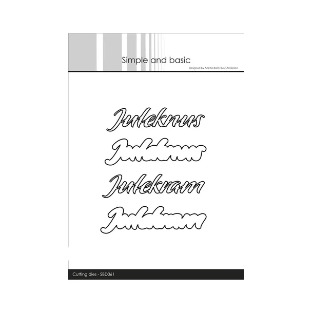 Simple and Basic die "Juleknus &amp; Julekram" SBD361 