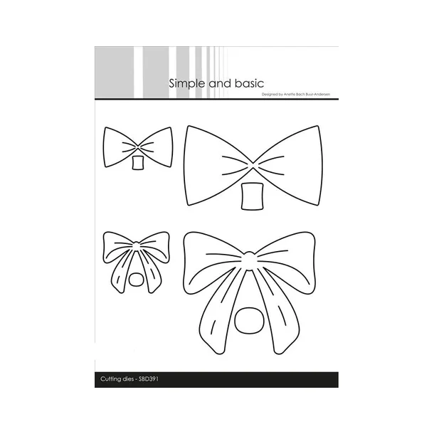 Simple and Basic die "Bow &amp; Bow Tie" SBD391 