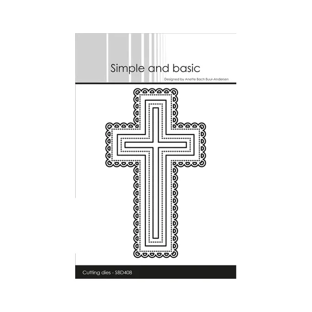 Simple and Basic die "Lace Edge - Crosses" SBD408