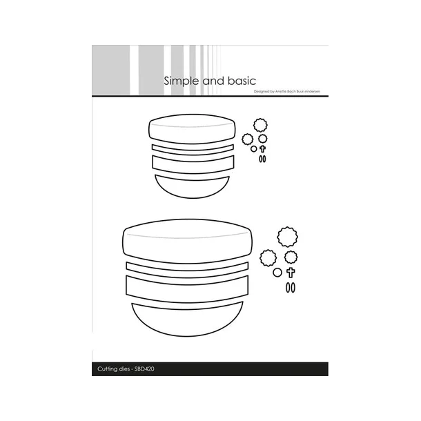 Simple and Basic die "Student Cap - From front" SBD420