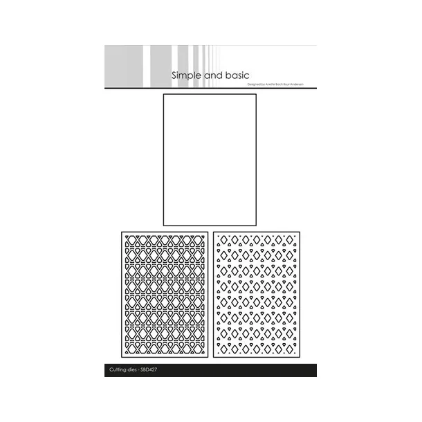 Simple and Basic die "A7 Layered- Geometric Pattern" SBD427 