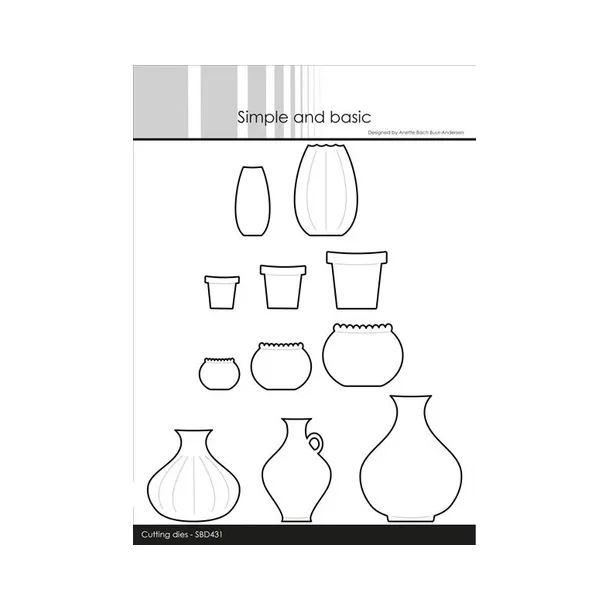  Simple and Basic die "Pots and vases"  SBD431