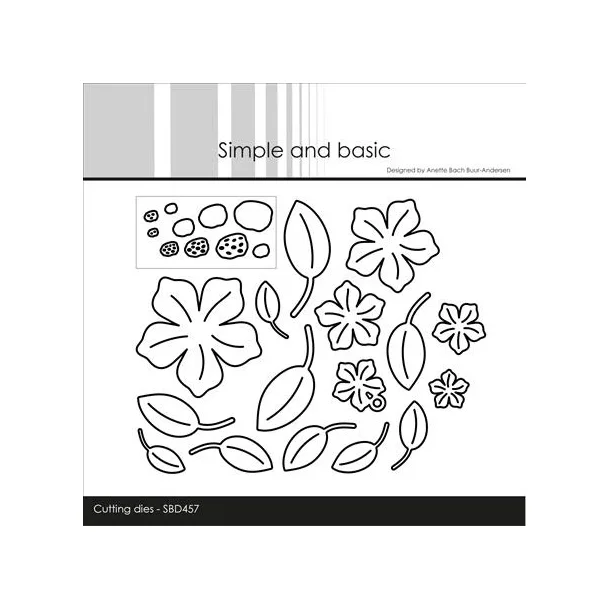 Simple and Basic die "Flowers and Leaves #2" SBD457