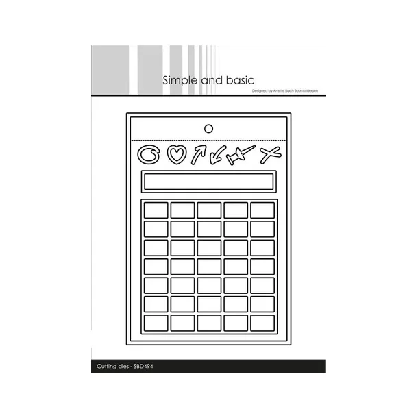 Simple and Basic die "Calender for everything" SBD494