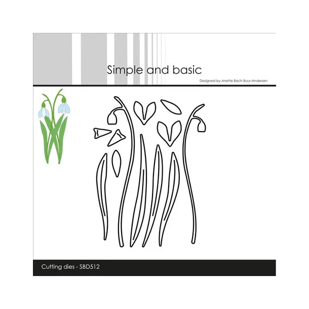 Simple and Basic die "Snowdrop"  SBD512