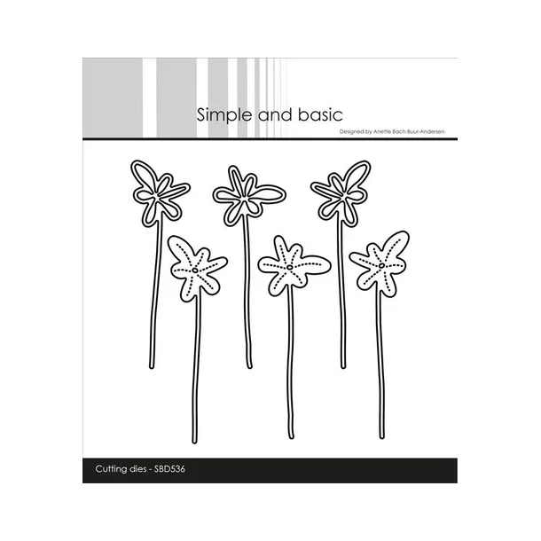 Simple and Basic die "Funky Flowers #2" SBD536