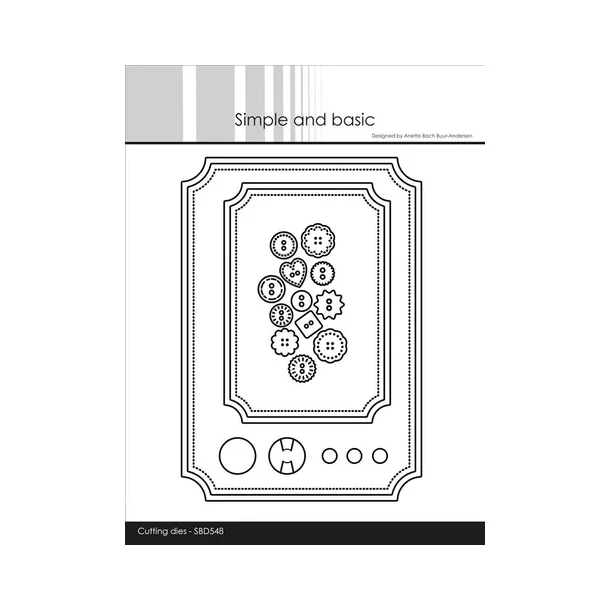 Simple and Basic die  "A6/A7 - Reverse rounded corners" SBD548